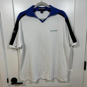 Men’s Vintage VTG Polo Ralph Lauren Sport T Shirt Size Large VTG Y2K 2000s 90s